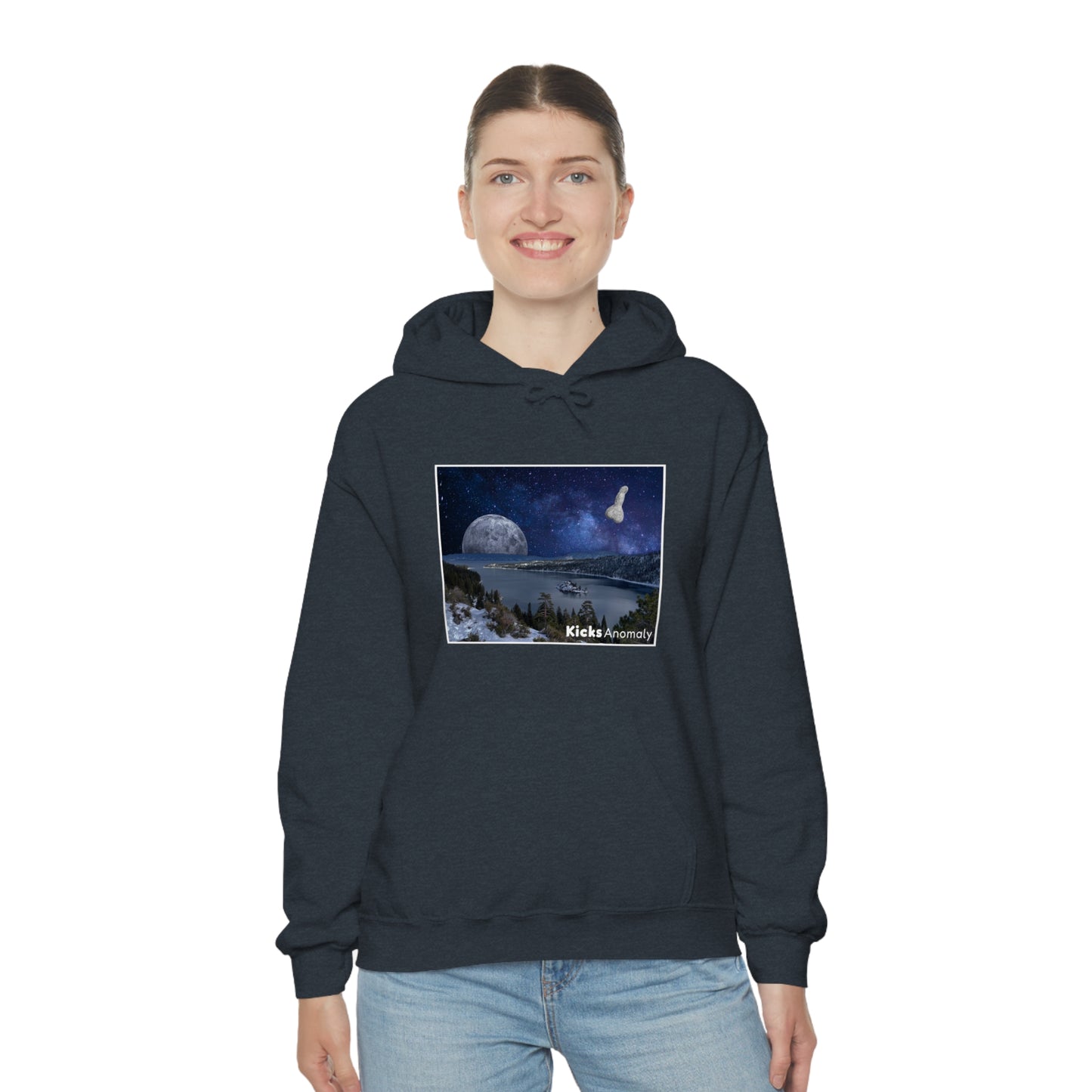 Hooded Sweatshirt - Kicks Anomaly Moon Design