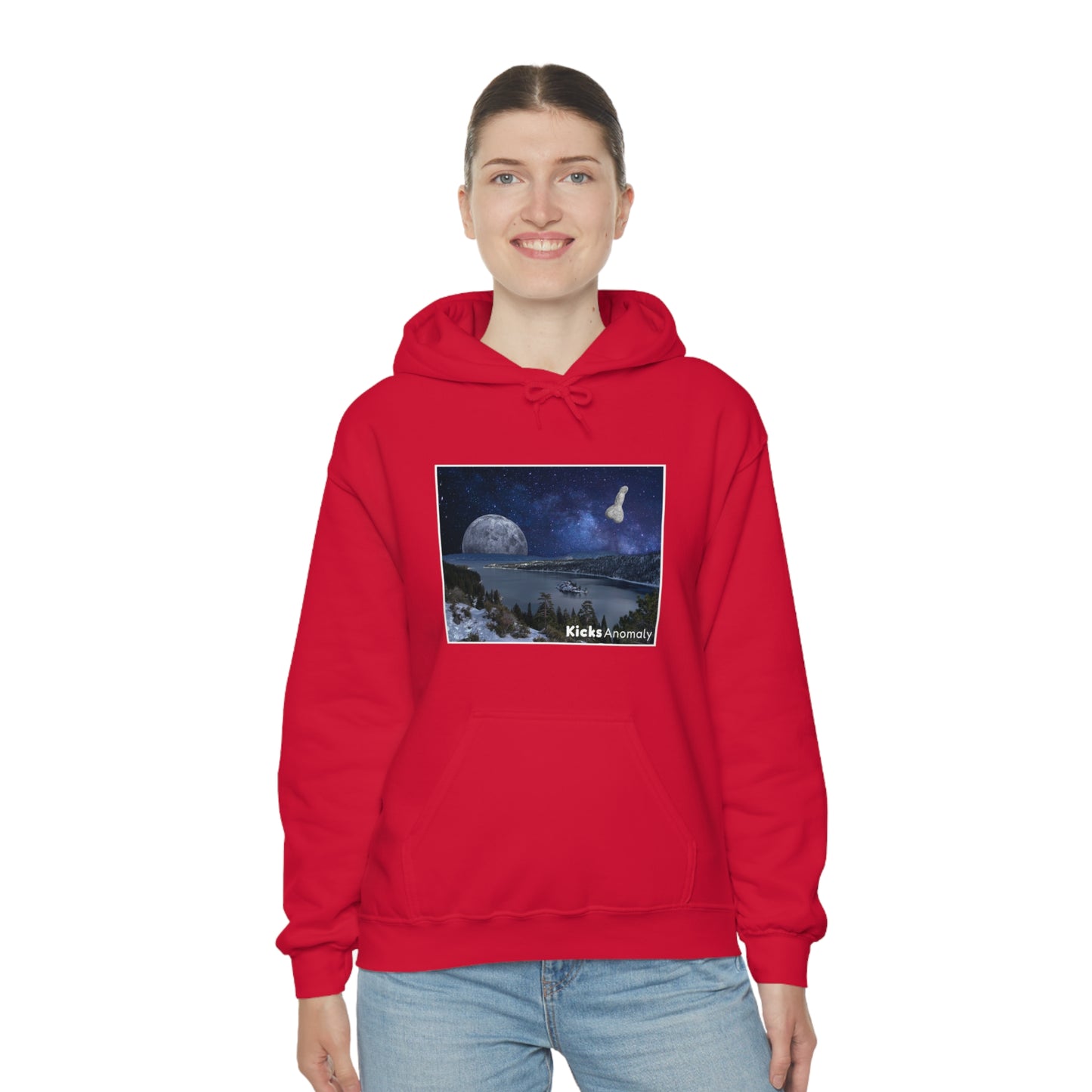 Hooded Sweatshirt - Kicks Anomaly Moon Design