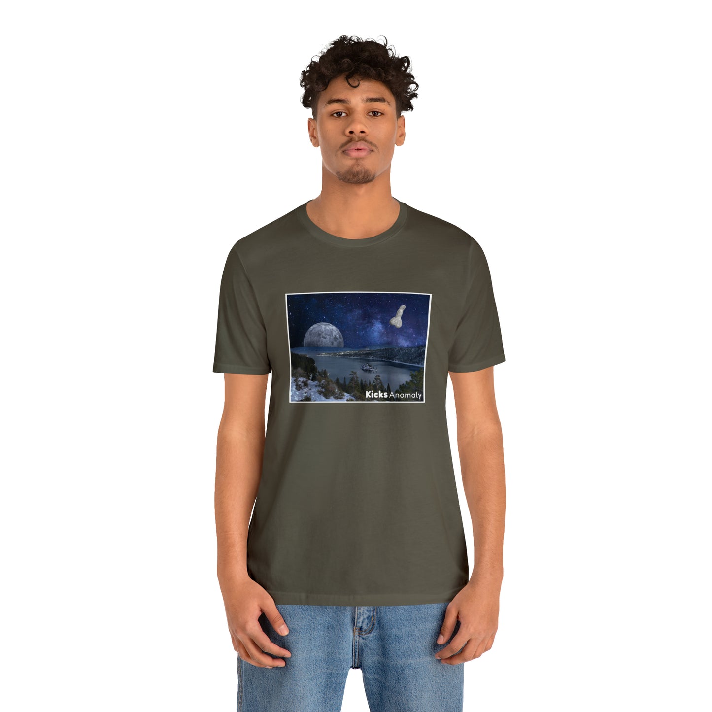 Jersey Short Sleeve Tee - Kicks Anomaly Moon Design