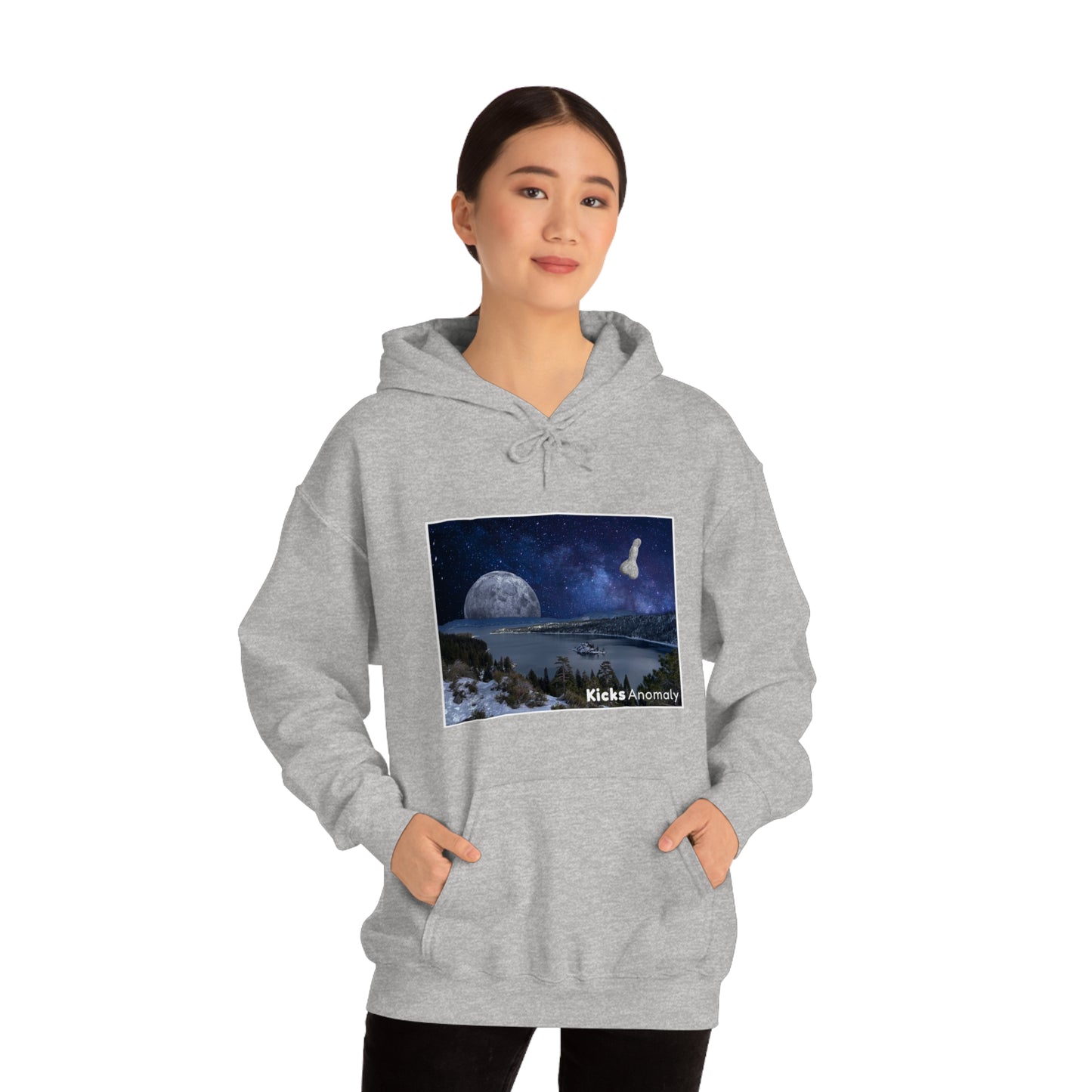 Hooded Sweatshirt - Kicks Anomaly Moon Design