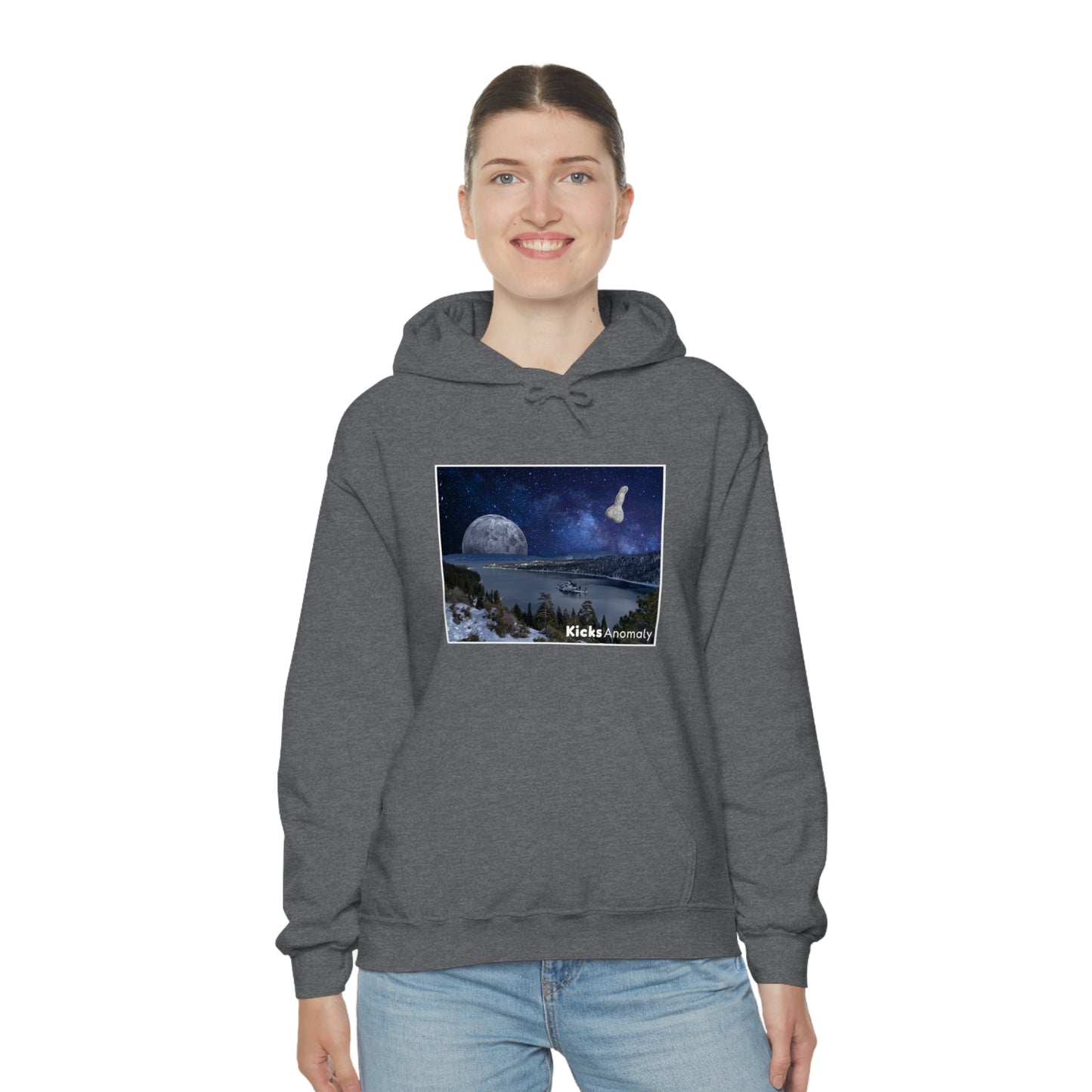 Hooded Sweatshirt - Kicks Anomaly Moon Design