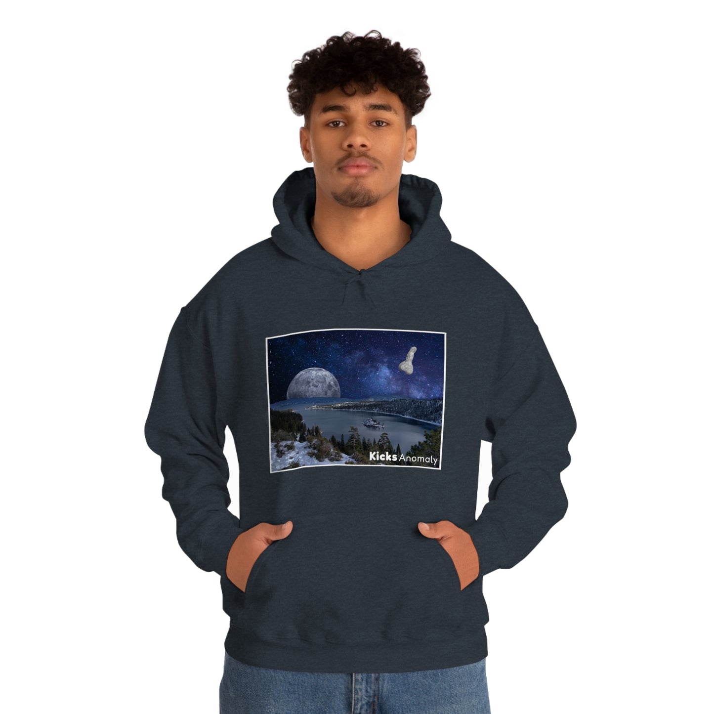 Hooded Sweatshirt - Kicks Anomaly Moon Design