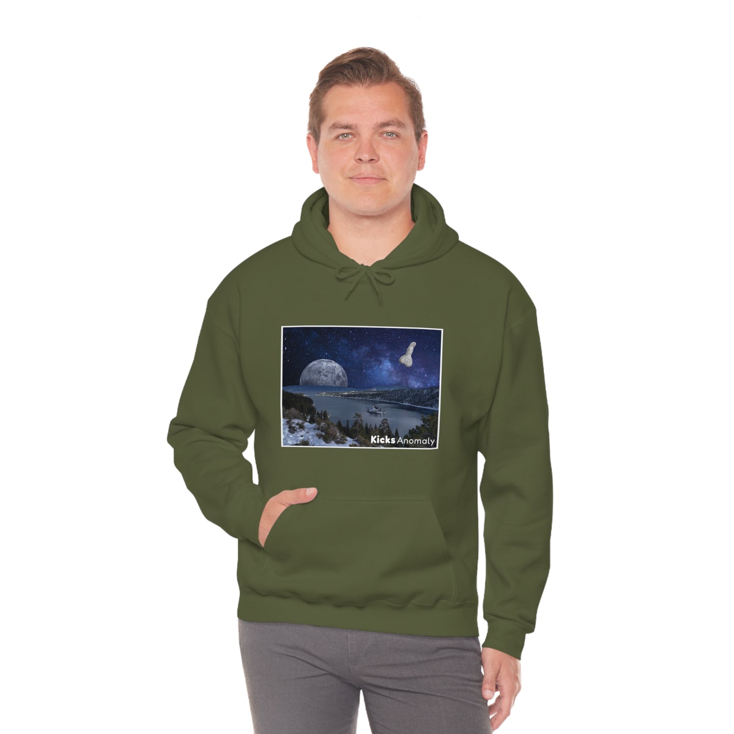 Hooded Sweatshirt - Kicks Anomaly Moon Design