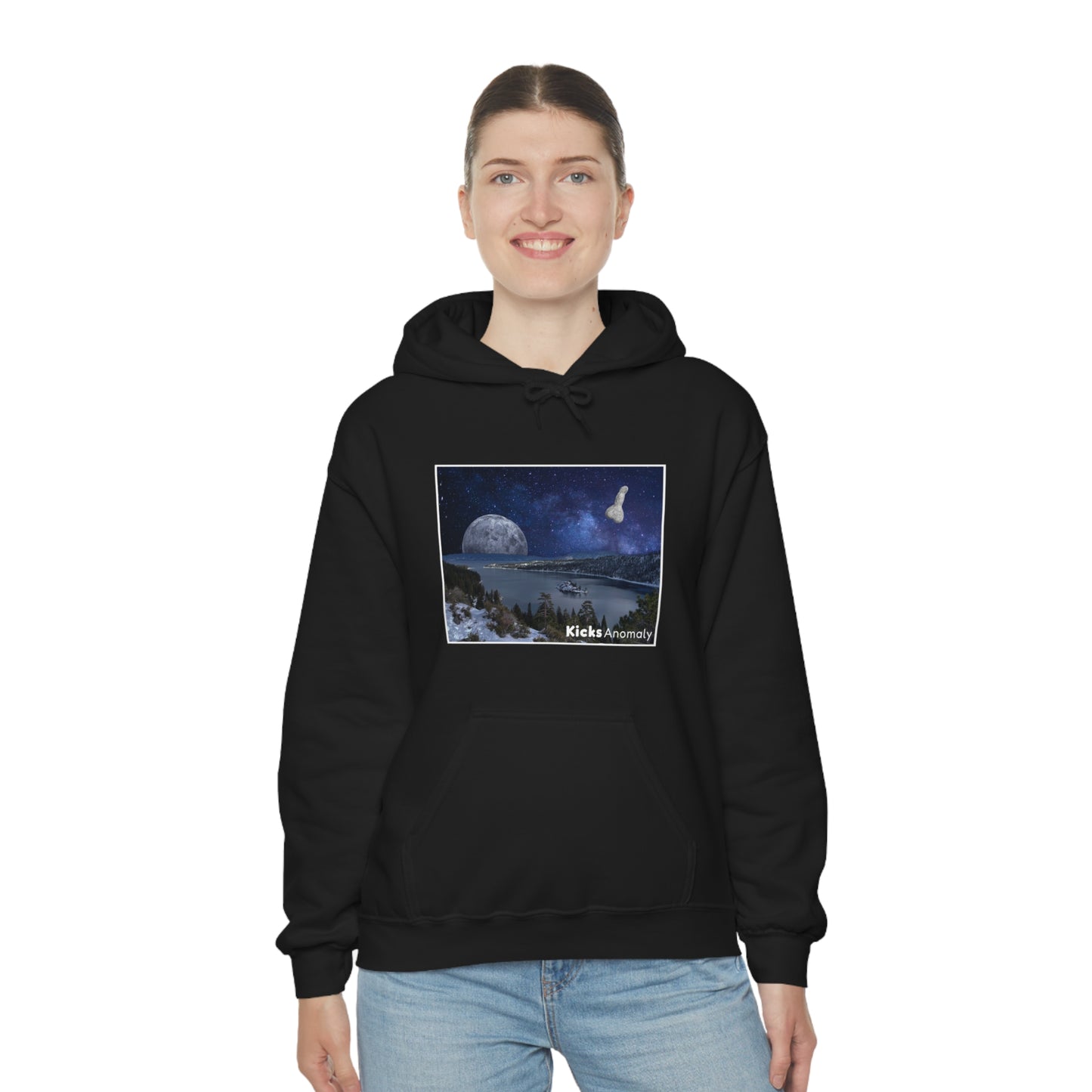 Hooded Sweatshirt - Kicks Anomaly Moon Design