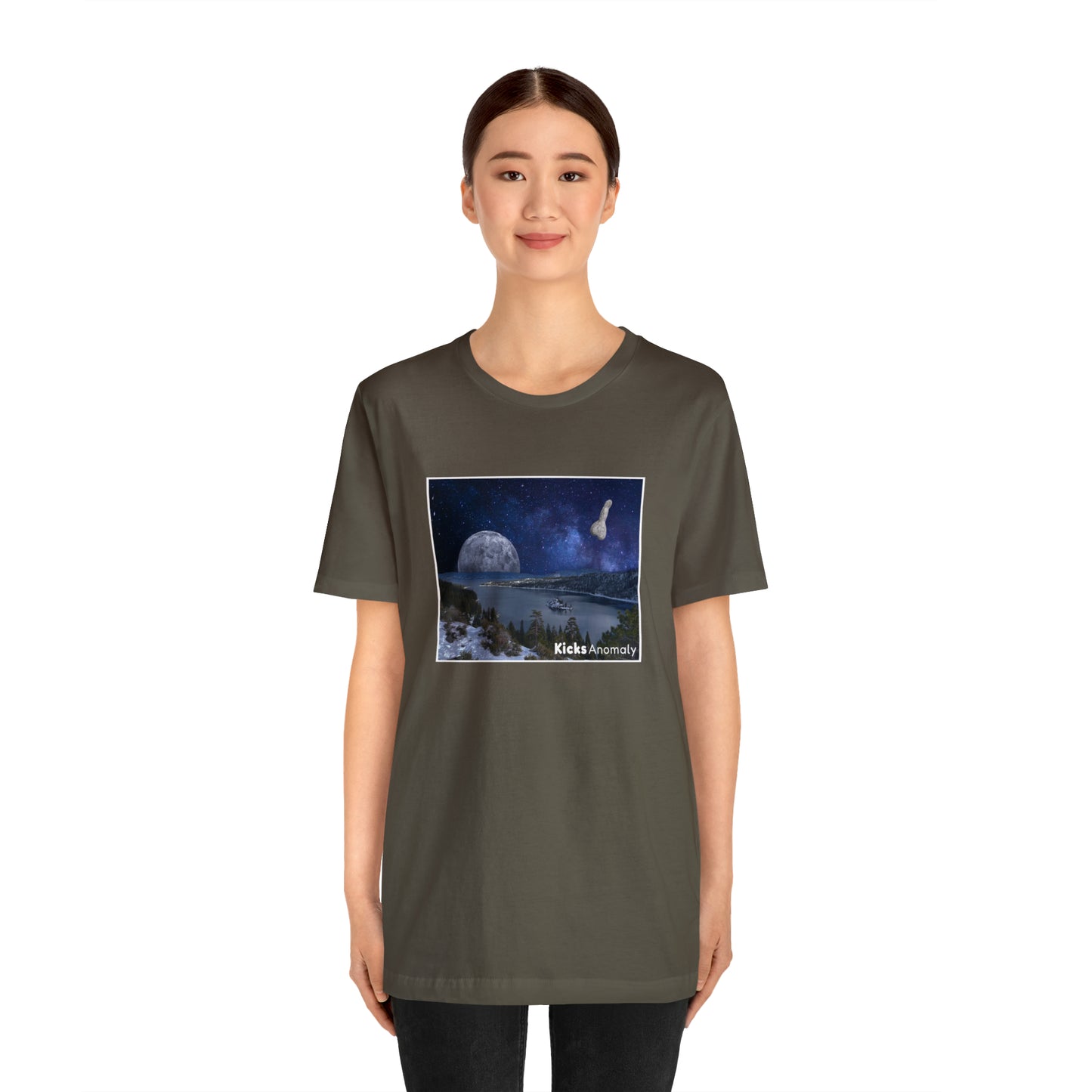 Jersey Short Sleeve Tee - Kicks Anomaly Moon Design