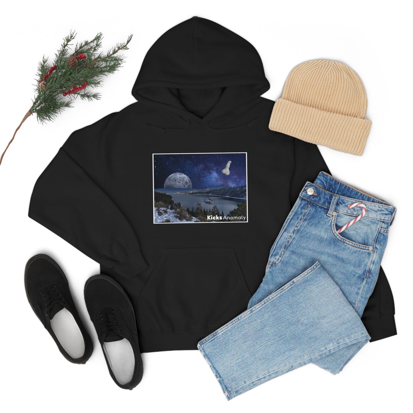 Hooded Sweatshirt - Kicks Anomaly Moon Design