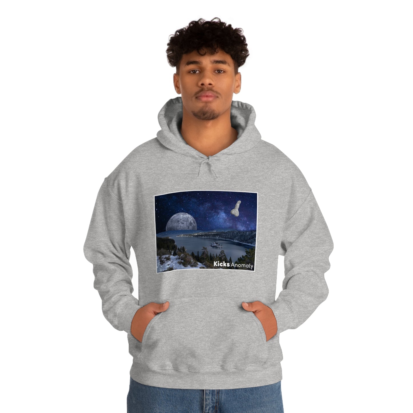 Hooded Sweatshirt - Kicks Anomaly Moon Design