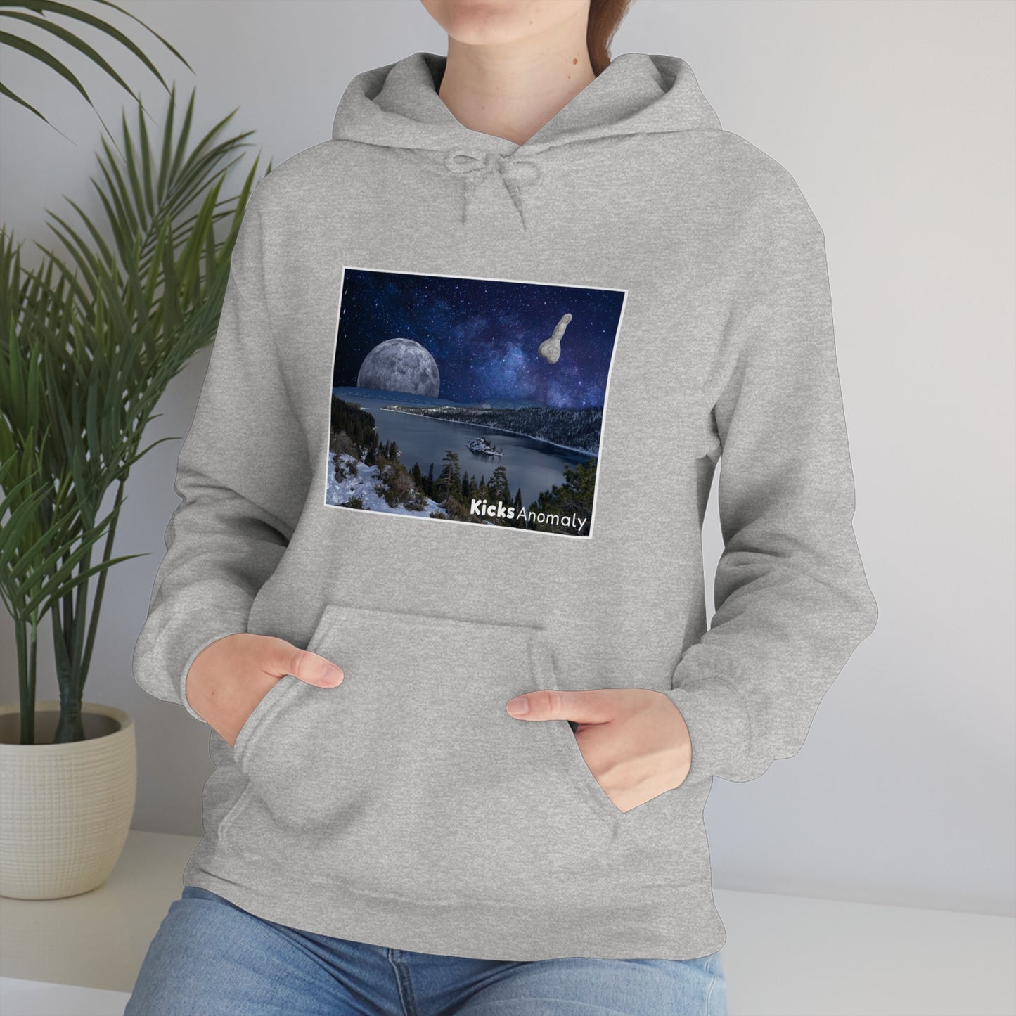 Hooded Sweatshirt - Kicks Anomaly Moon Design