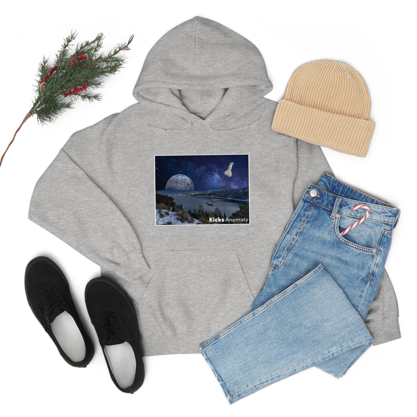 Hooded Sweatshirt - Kicks Anomaly Moon Design